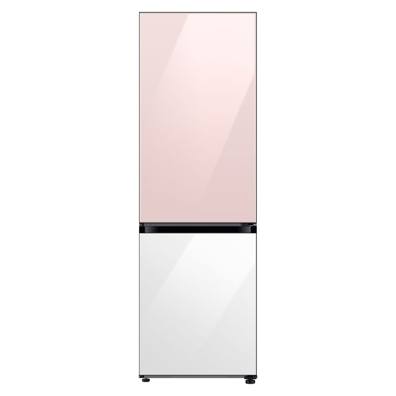 SAMSUNG - Refrigerador Bespoke Bottom Freezer 328 L + Paneles Clean White/Clean Pink Samsung