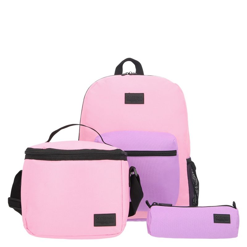 XTREM - Xtrem Pack Mochila + Lonchera + Estuche Rosado