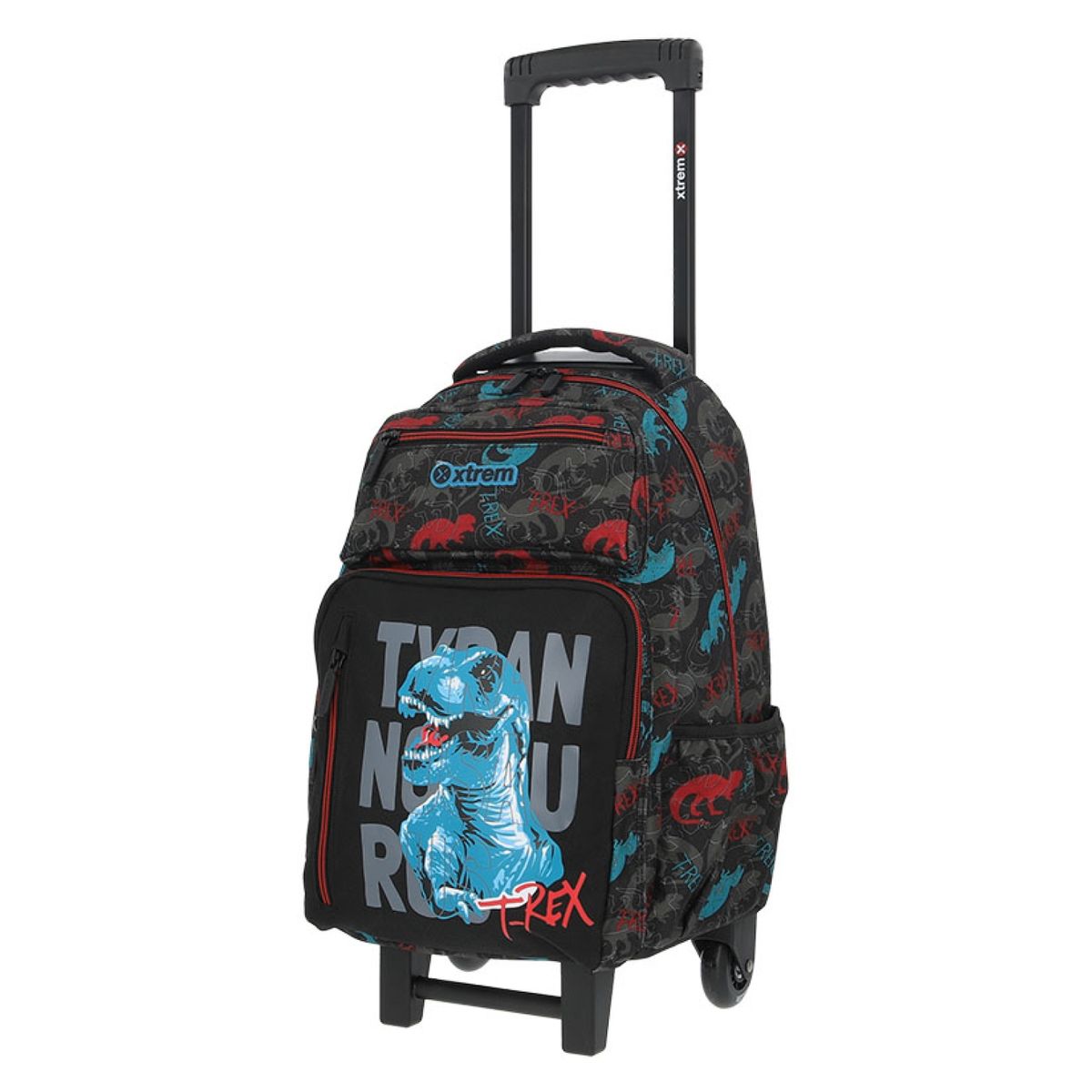 XTREM - Xtrem Pack Mochila + Lonchera + Estuche Negro Dinosaurios