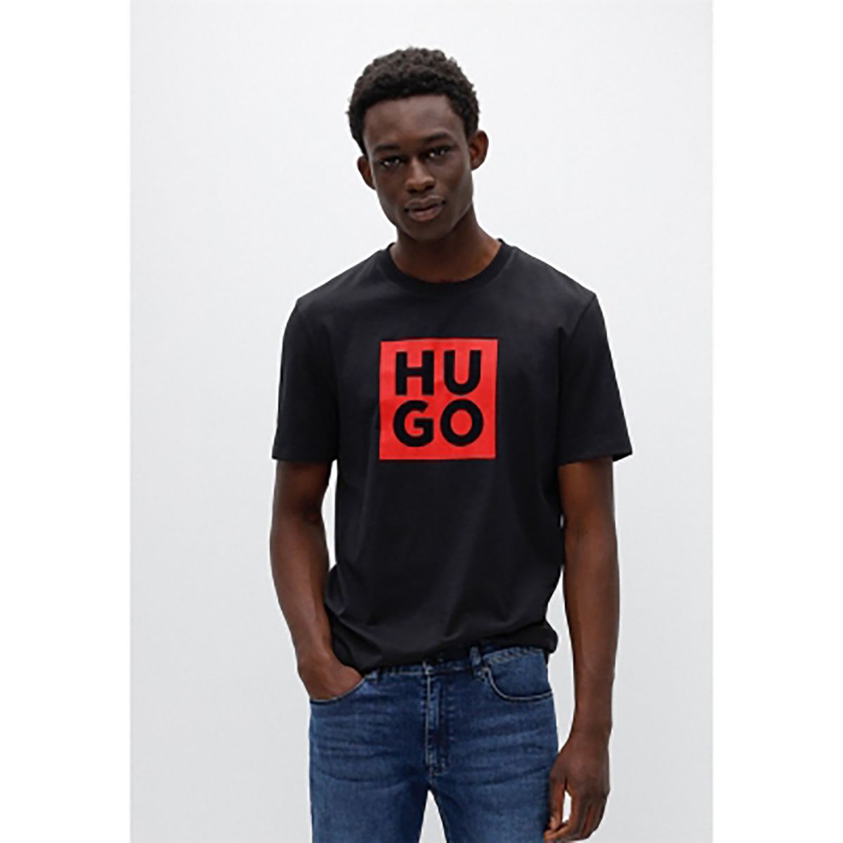 HUGO BOSS - Camiseta de Algodón Orgánico con Nuevo Logo