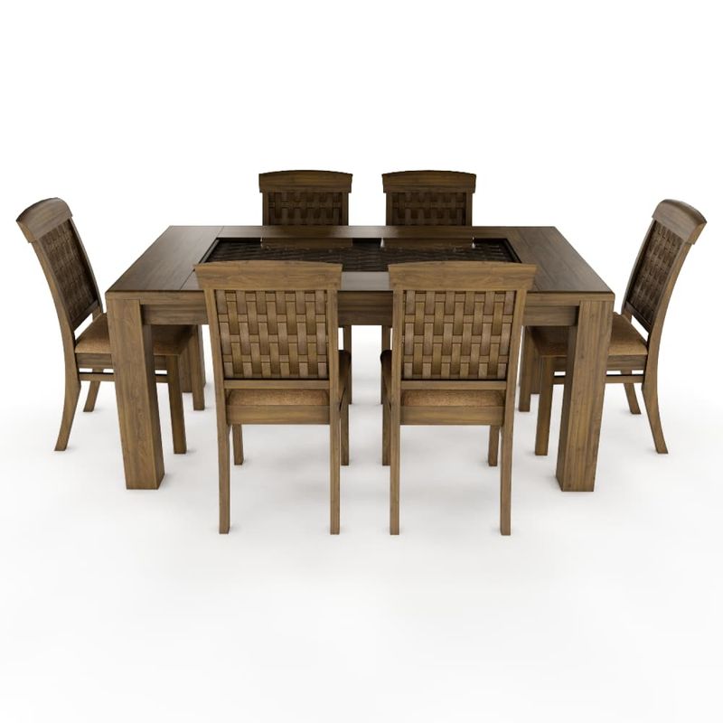 MAGASA - Juego de Comedor New Antillanca 6 Sillas 170 Laurel Magasa