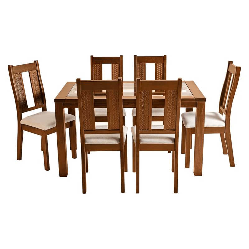 MAGASA - Juego de Comedor Salamanca Canela Magasa