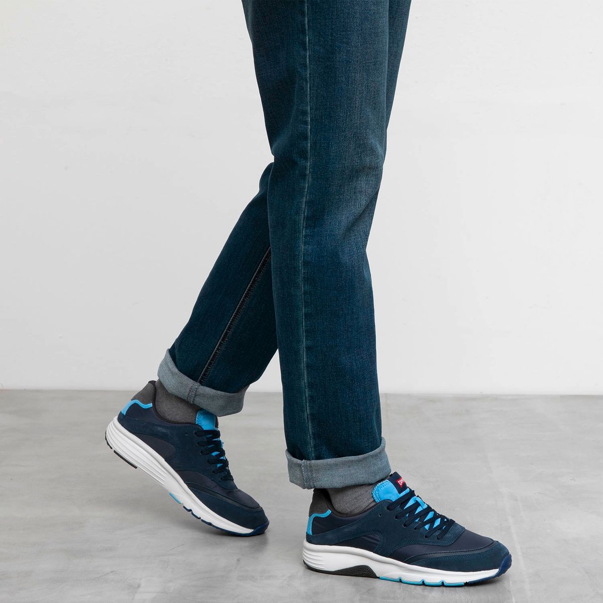 CAMPER - Drift Zapatilla Urbana Hombre Cuero Azul Camper