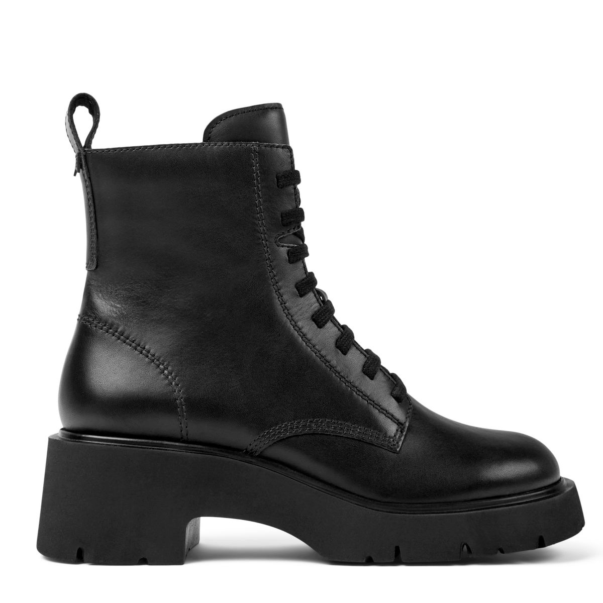 CAMPER - Milah Botín Mujer Cuero Negro Camper