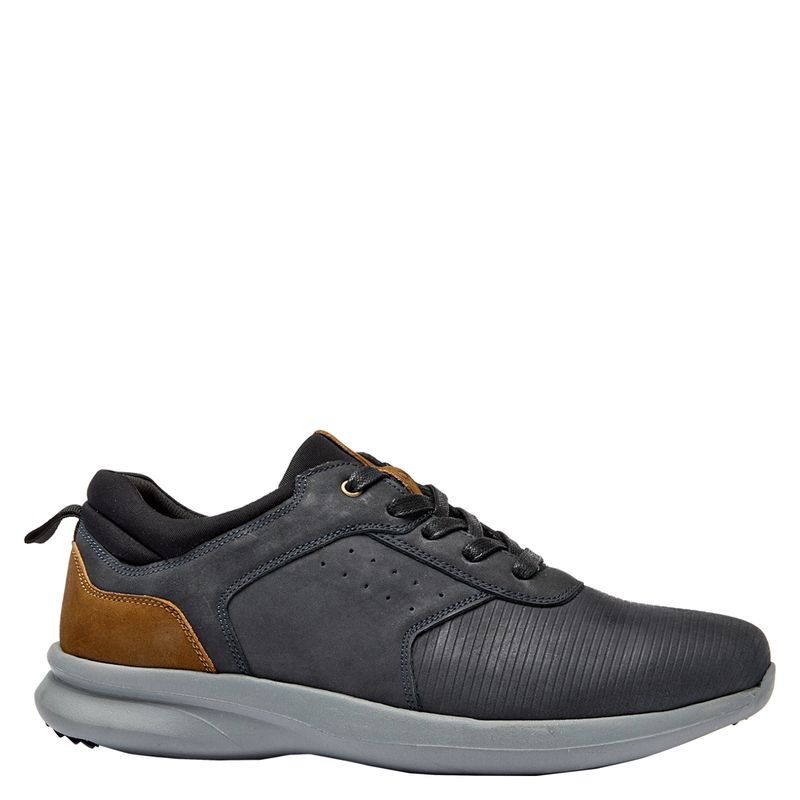 16 HRS - Zapatilla Urbana Hombre Cuero Azul 16 Hrs
