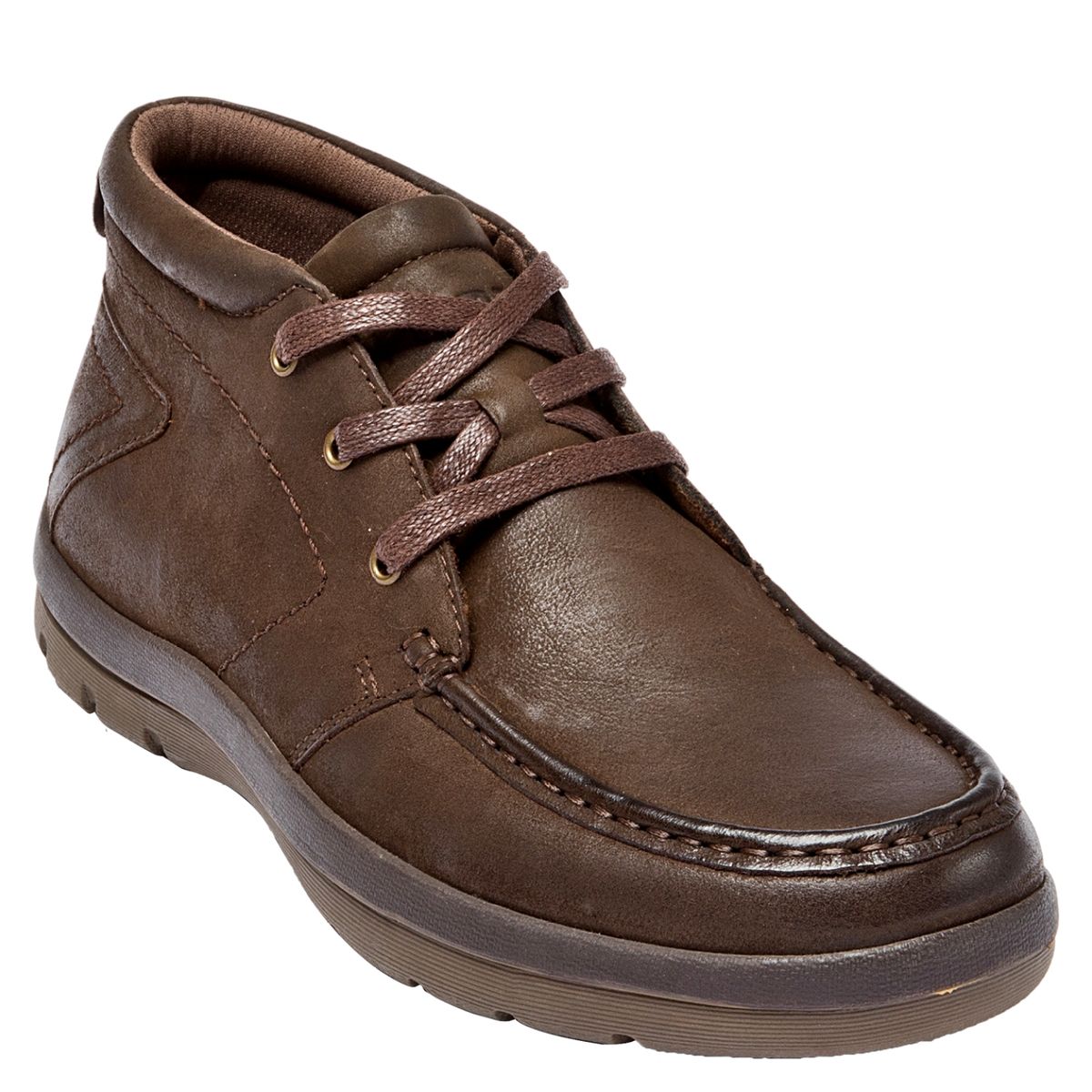 PLUMA - Botín Hombre Cuero Café Pluma