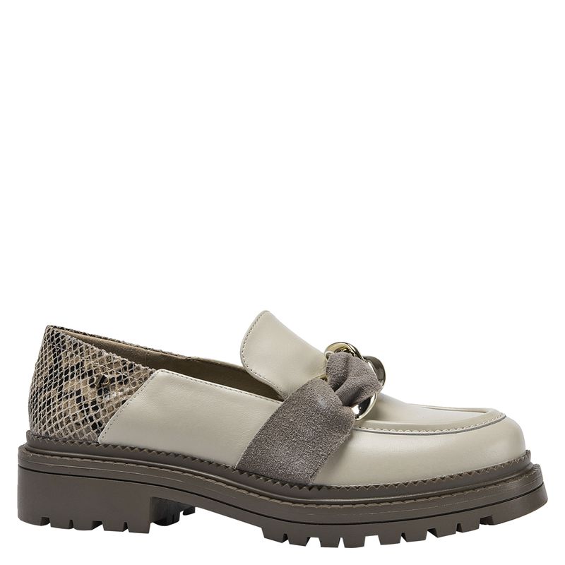 POLLINI - Zapato Casual Mujer Cuero Beige Pollini