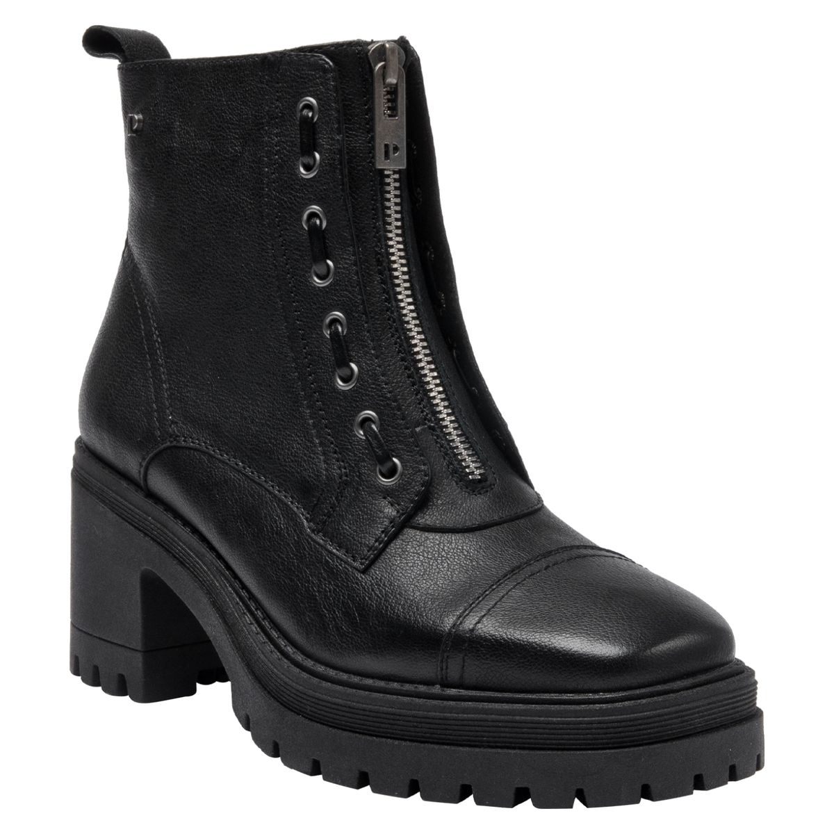 POLLINI - Botín Mujer Cuero Negro Pollini