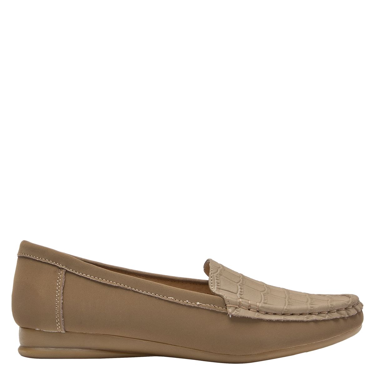 BRUNO ROSSI - Mocasín Mujer Cuero Beige Bruno Rossi