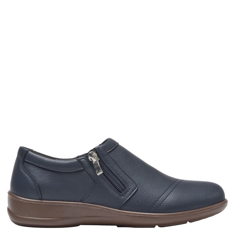 BRUNO ROSSI - Zapato Casual Mujer Cuero Azul Bruno Rossi