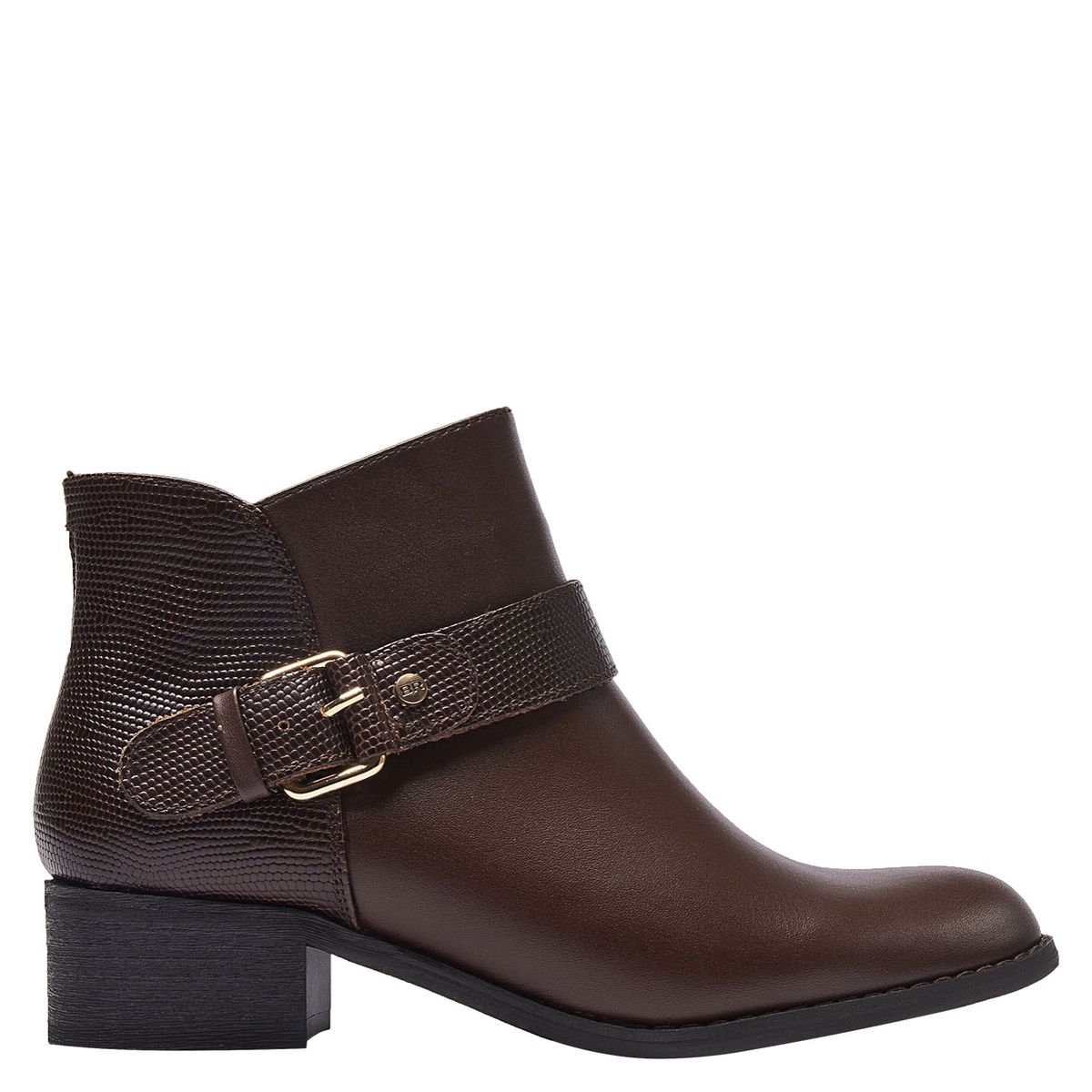 BRUNO ROSSI - Botín Mujer Cuero Café Bruno Rossi