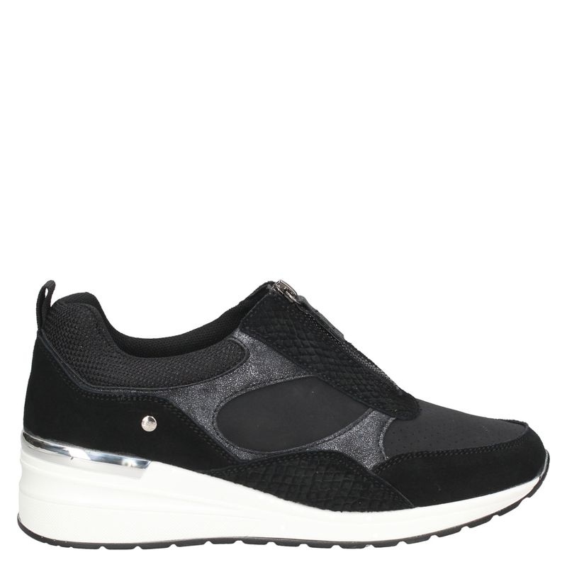 BRUNO ROSSI - Zapatilla Urbana Mujer Cuero Negro Bruno Rossi