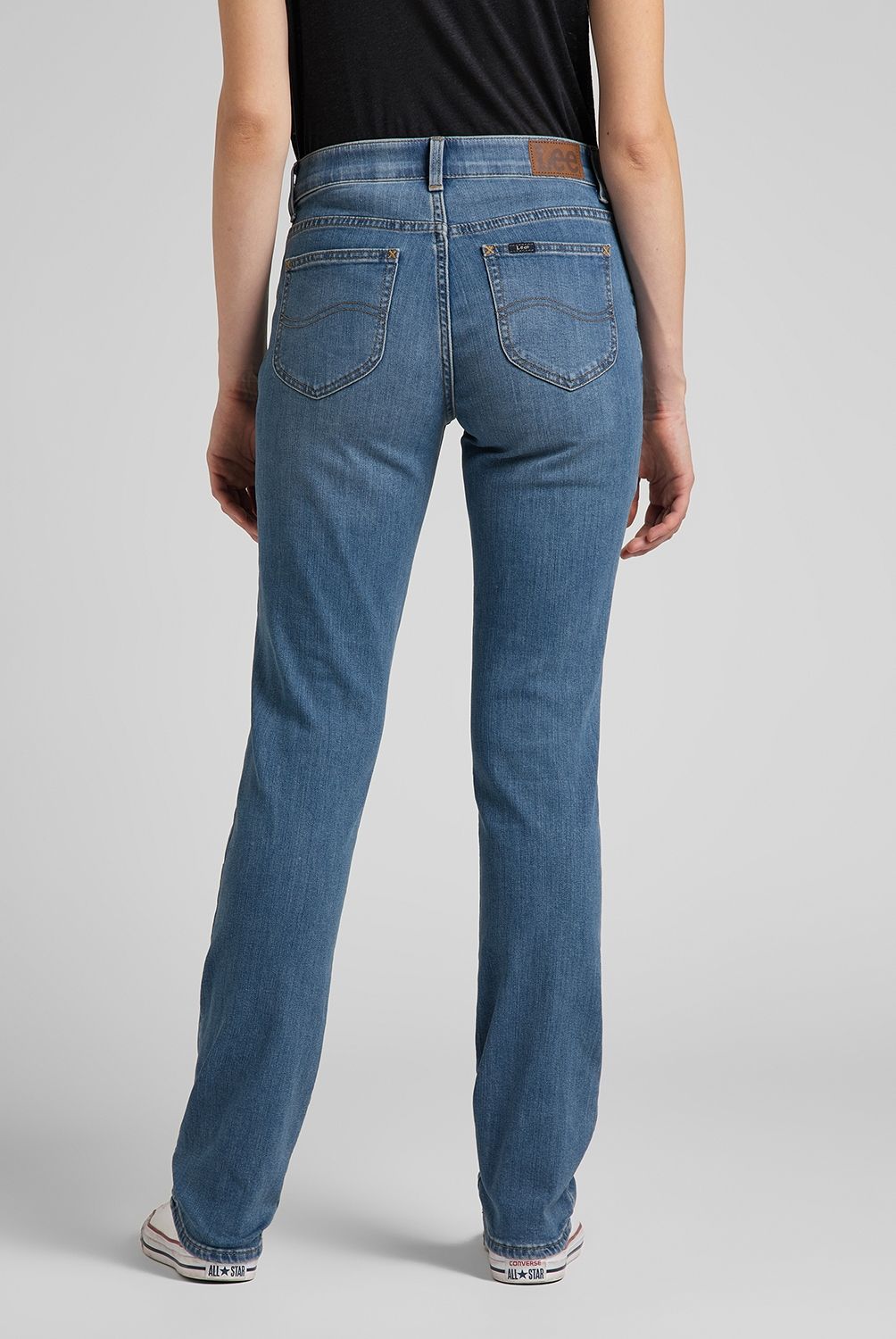LEE - Lee Jeans Straight Tiro Medio Mujer
