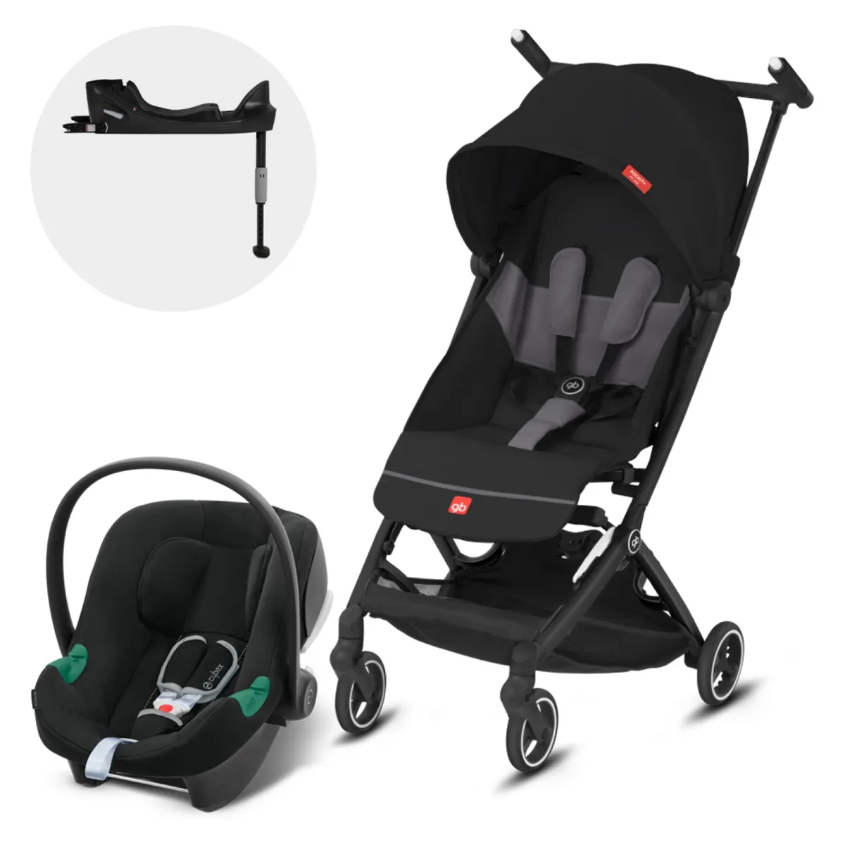 GB - Coche Travel System Pockit Ac Black Aton B2 Gb