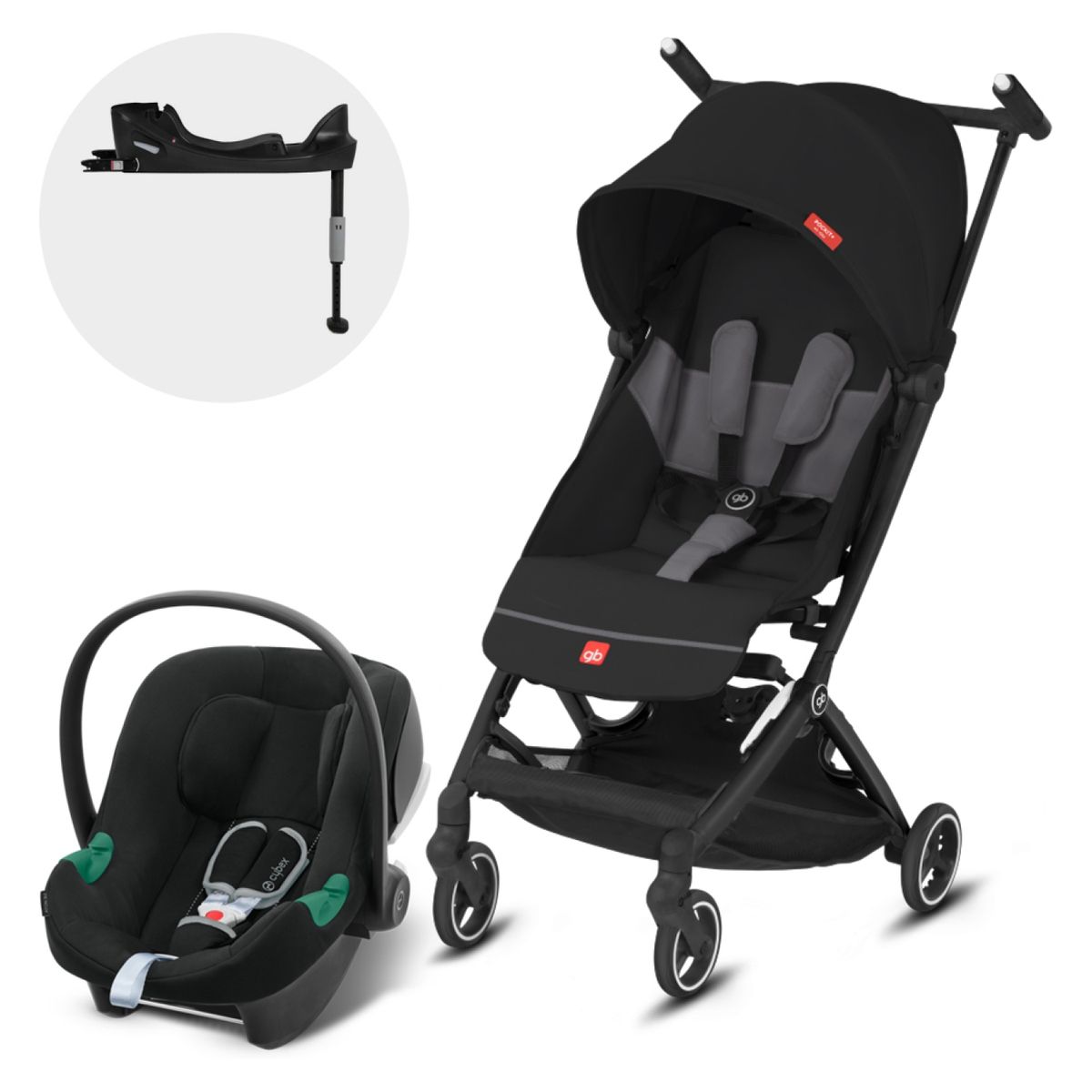 GB - Coche Travel System Pockit Ac Black Aton B2 Gb