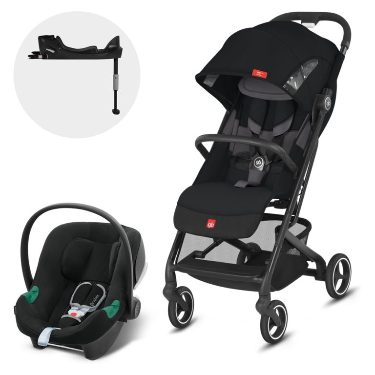 Coche Travel System Qbit Ac Black Aton B2