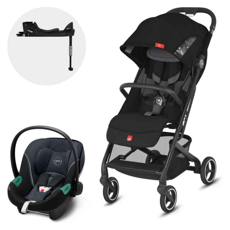 GB - Coche Travel System Qbit Ac Black Aton S2 Gb