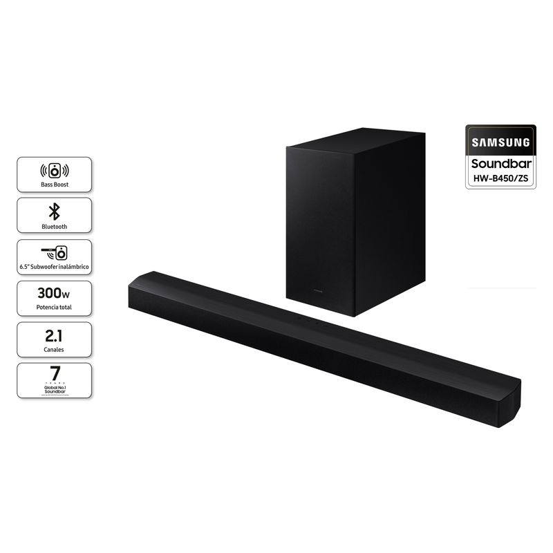 SAMSUNG - Soundbar HW-B450 2.1 ch