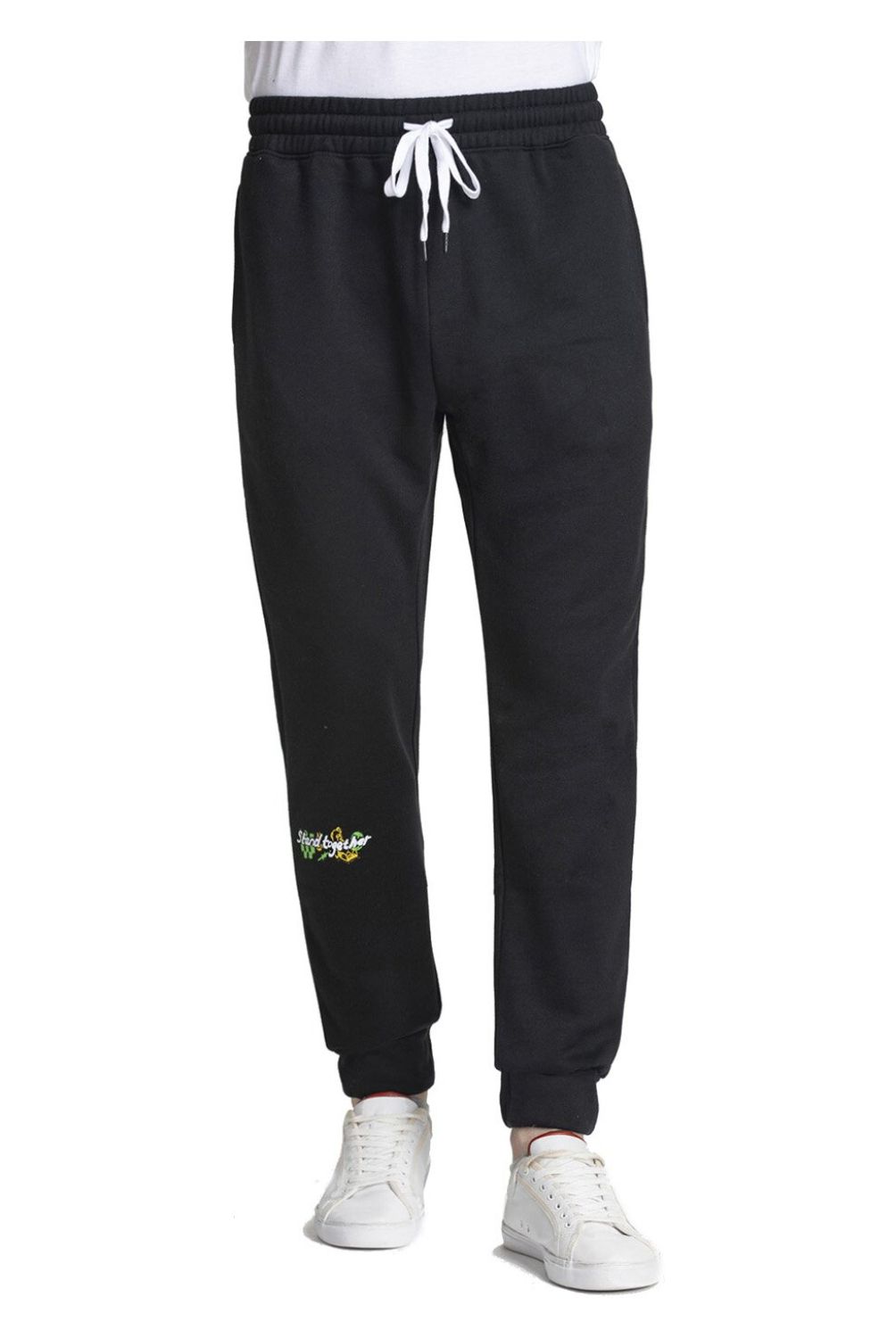 FASHION'S PARK - Pantalon Hombre Buzo Jogger Negro