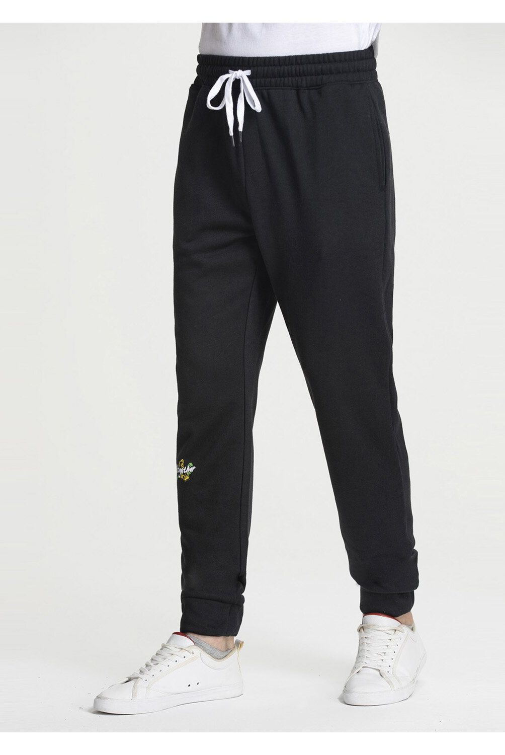 FASHION'S PARK - Pantalon Hombre Buzo Jogger Negro