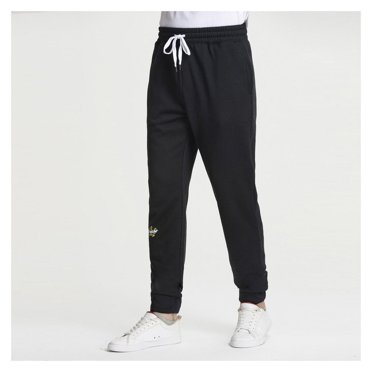FASHION'S PARK - Pantalon Hombre Buzo Jogger Negro
