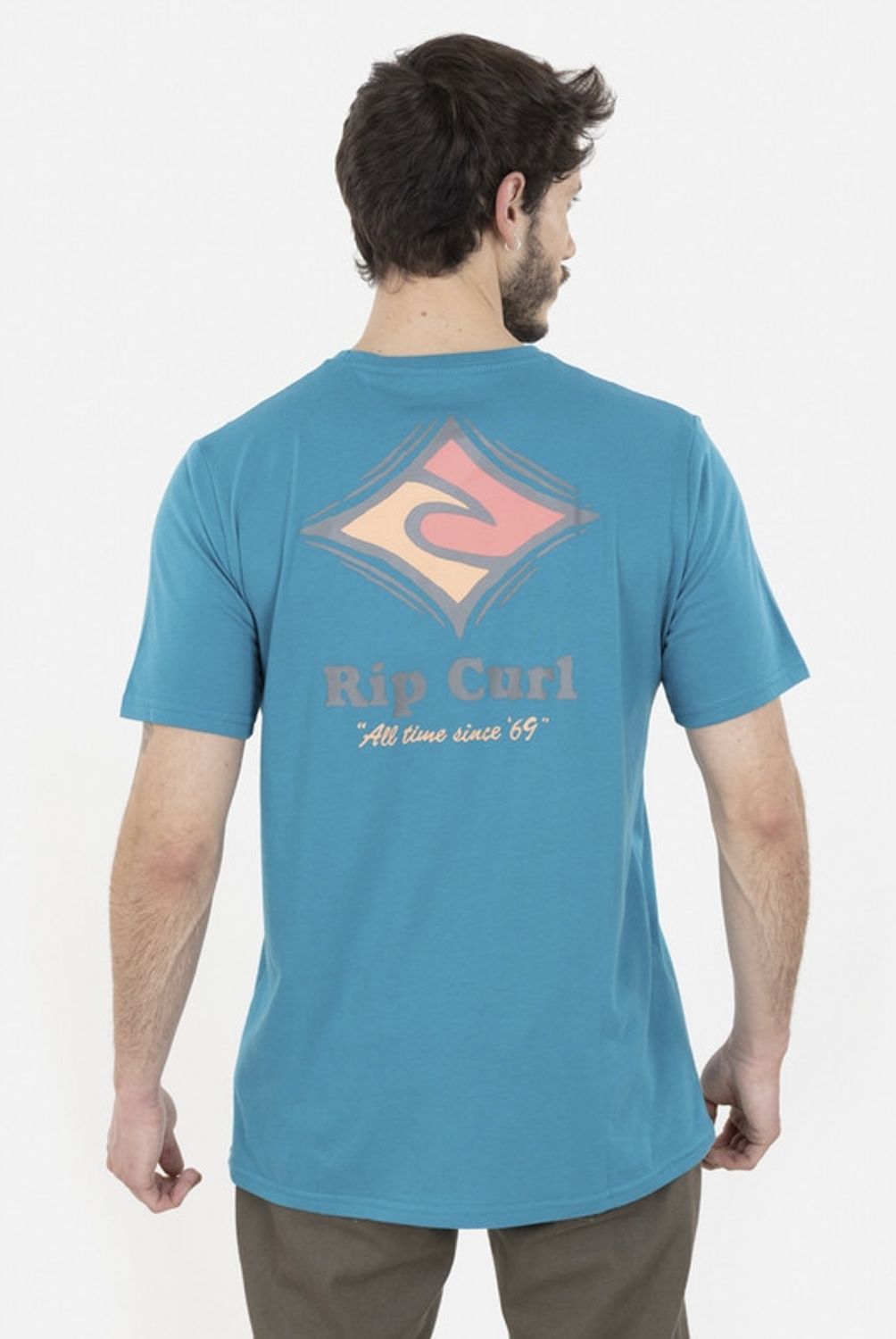 RIP CURL - Polera Manga Corta 6P284 Celeste