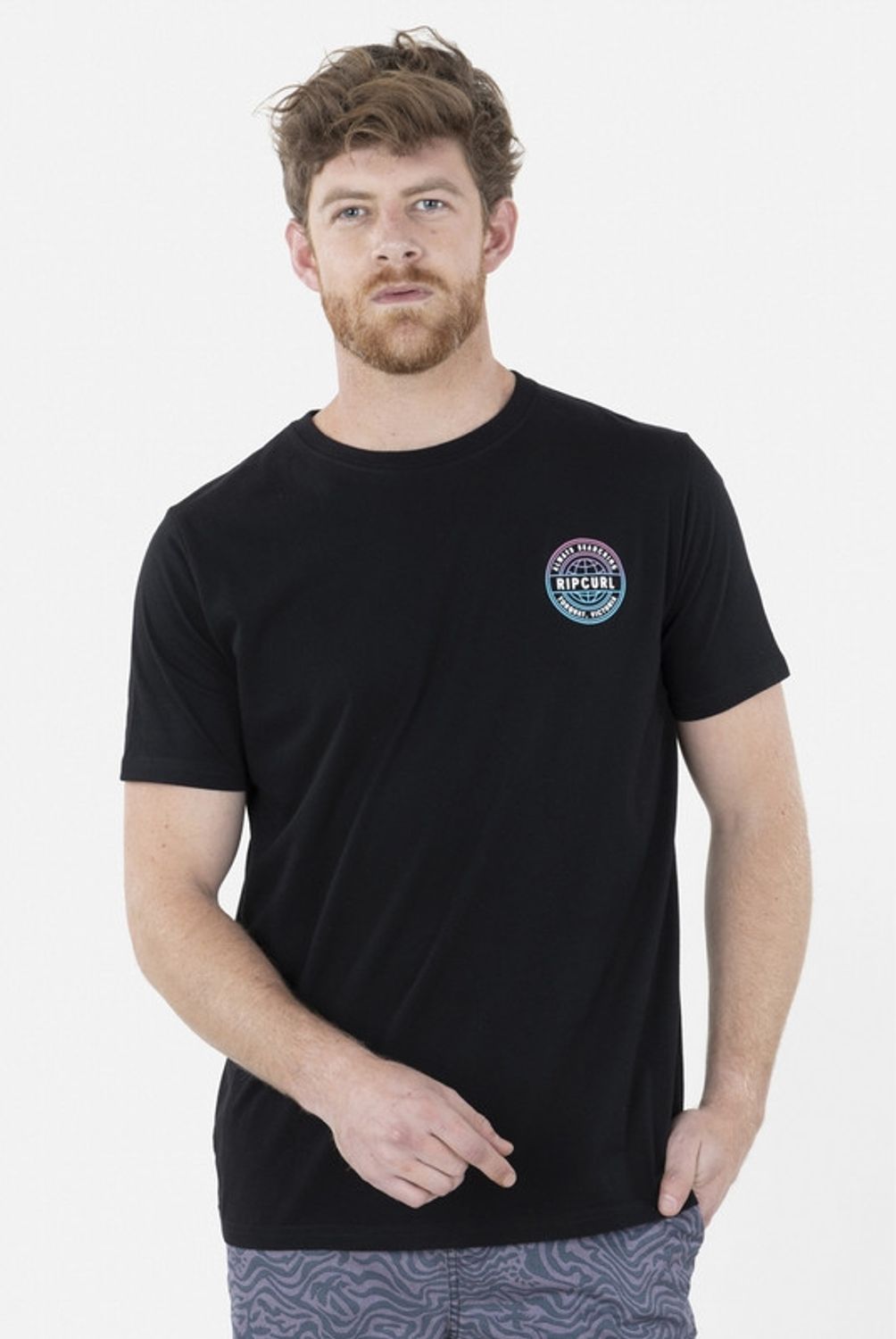 RIP CURL - Polera Manga Corta 6P276 Negro