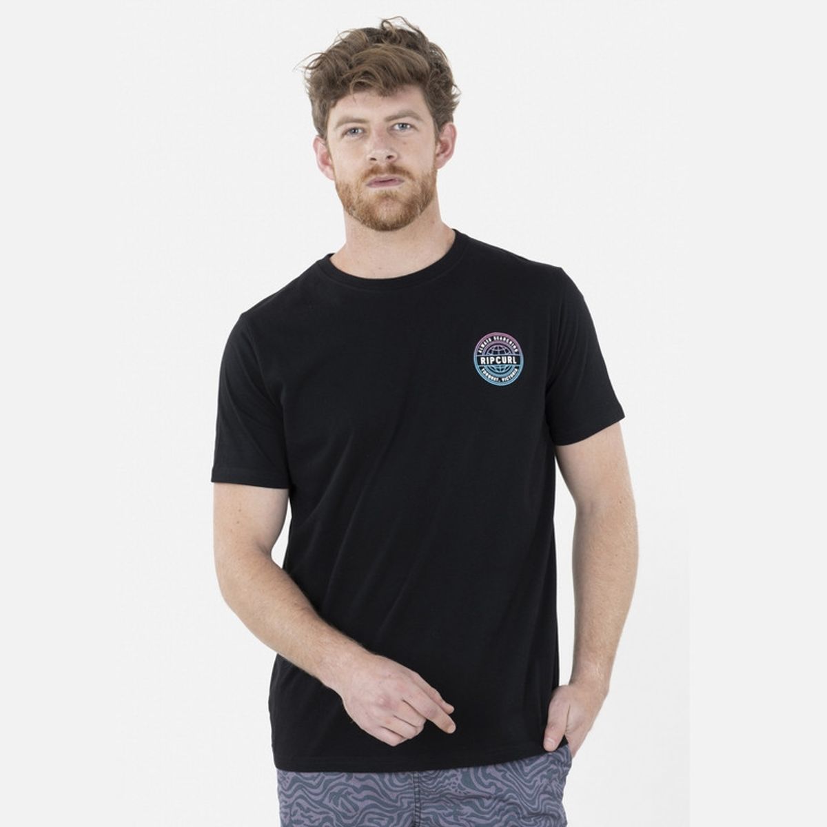 RIP CURL - Polera Manga Corta 6P276 Negro
