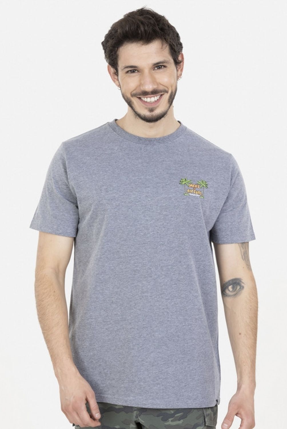 RIP CURL - Polera Manga Corta 6P272 Gris