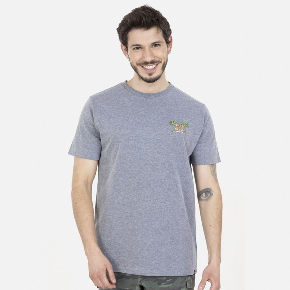 RIP CURL - Polera Manga Corta 6P272 Gris