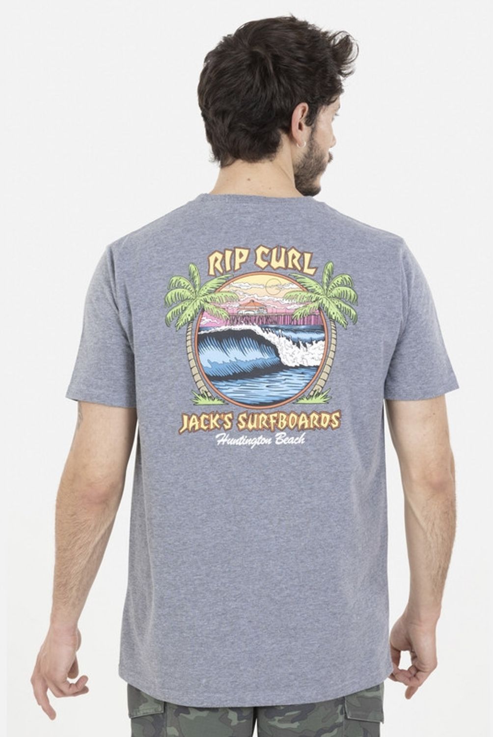 RIP CURL - Polera Manga Corta 6P272 Gris