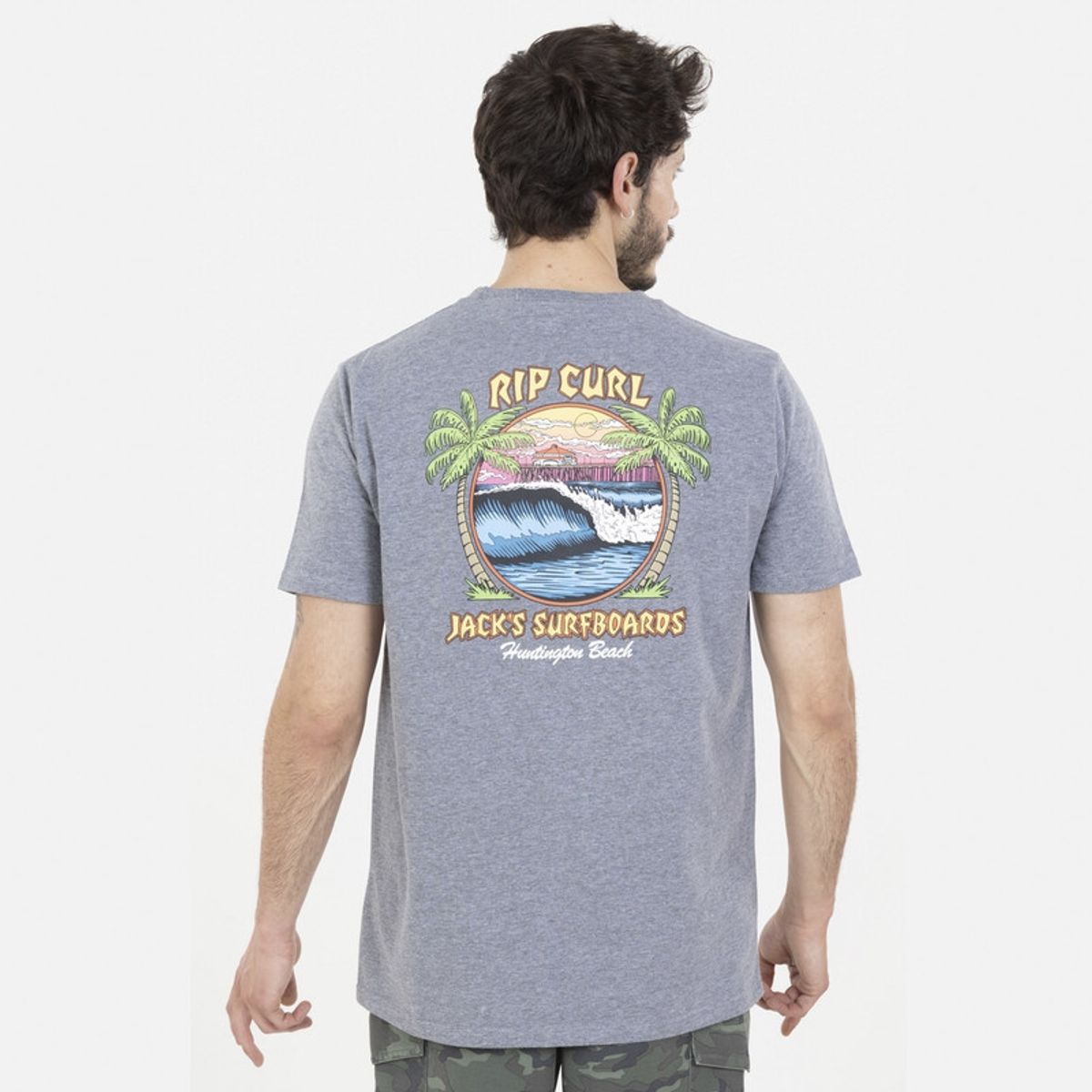 RIP CURL - Polera Manga Corta 6P272 Gris