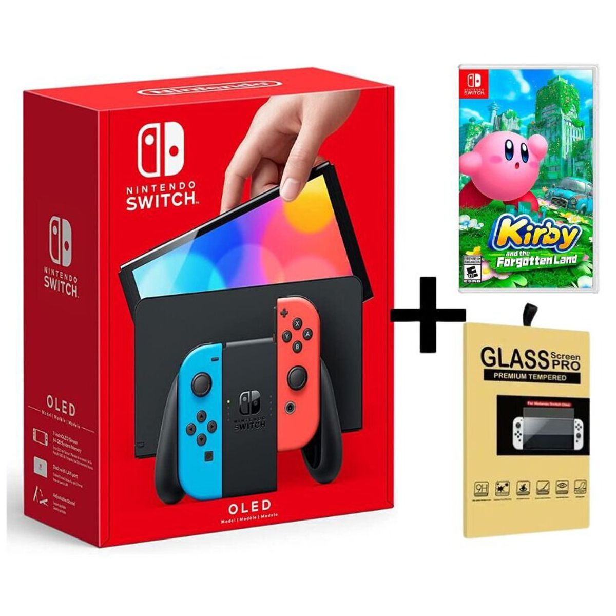 NINTENDO - Consola Nintendo Switch Oled Neón con Kirby