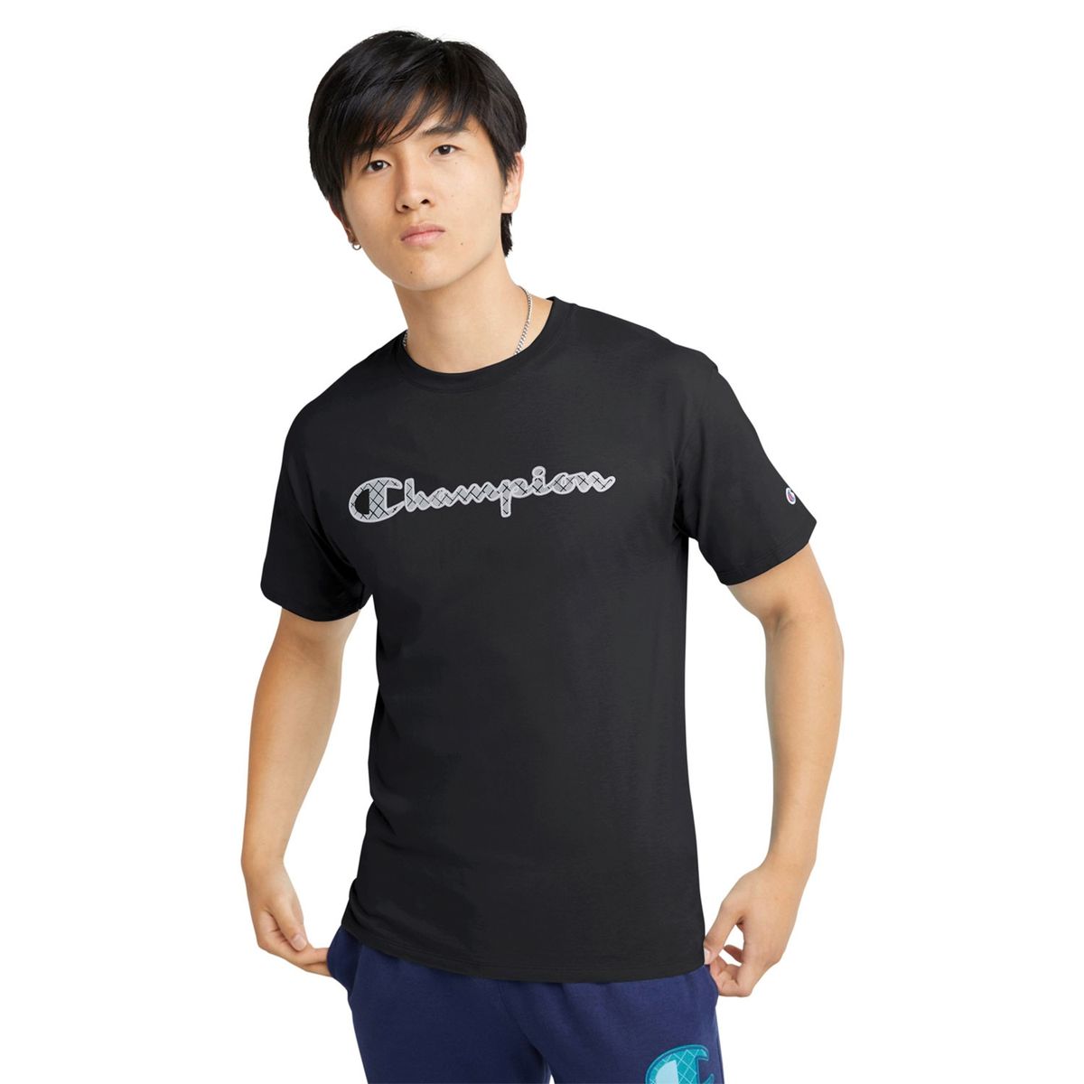 CHAMPION - Polera Manga Corta Algodón Hombre Champion