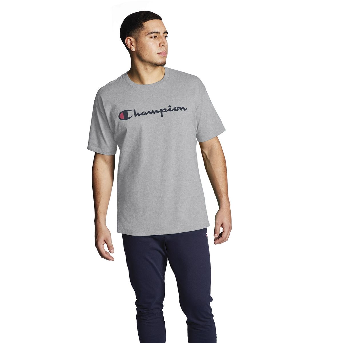 CHAMPION - Polera Manga Corta Algodón Hombre Champion