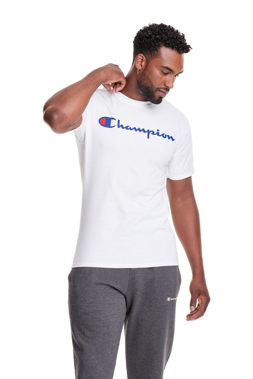 CHAMPION - Polera Manga Corta Algodón Hombre Champion