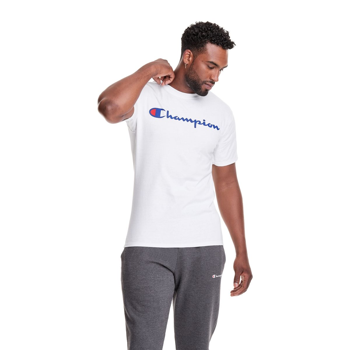 CHAMPION - Polera Manga Corta Algodón Hombre Champion