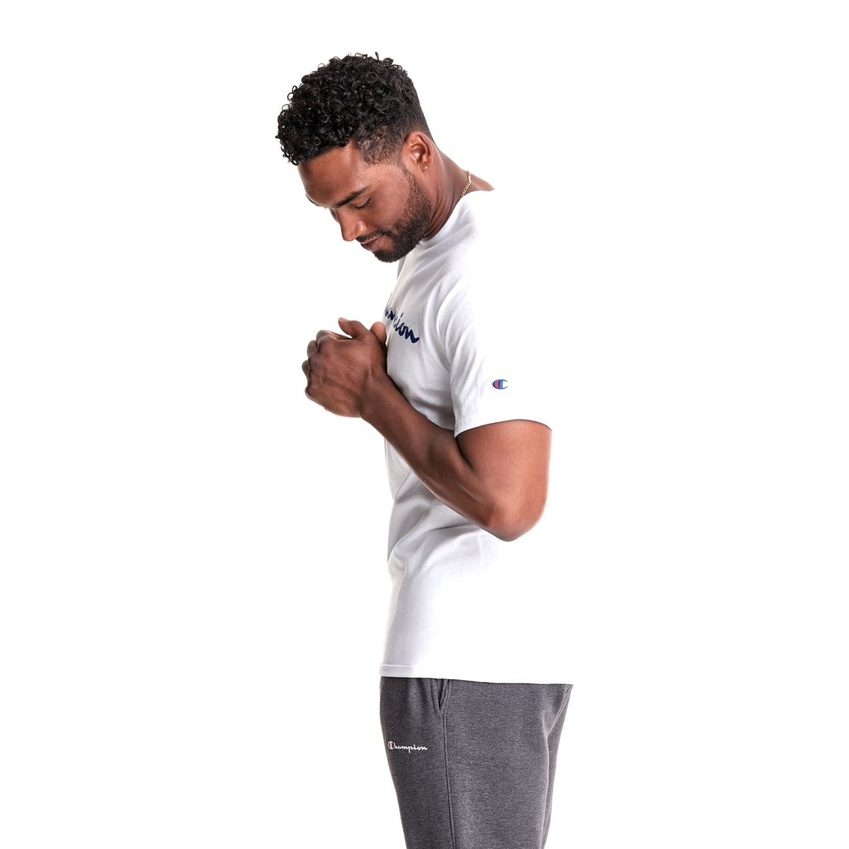 CHAMPION - Polera Manga Corta Algodón Hombre Champion