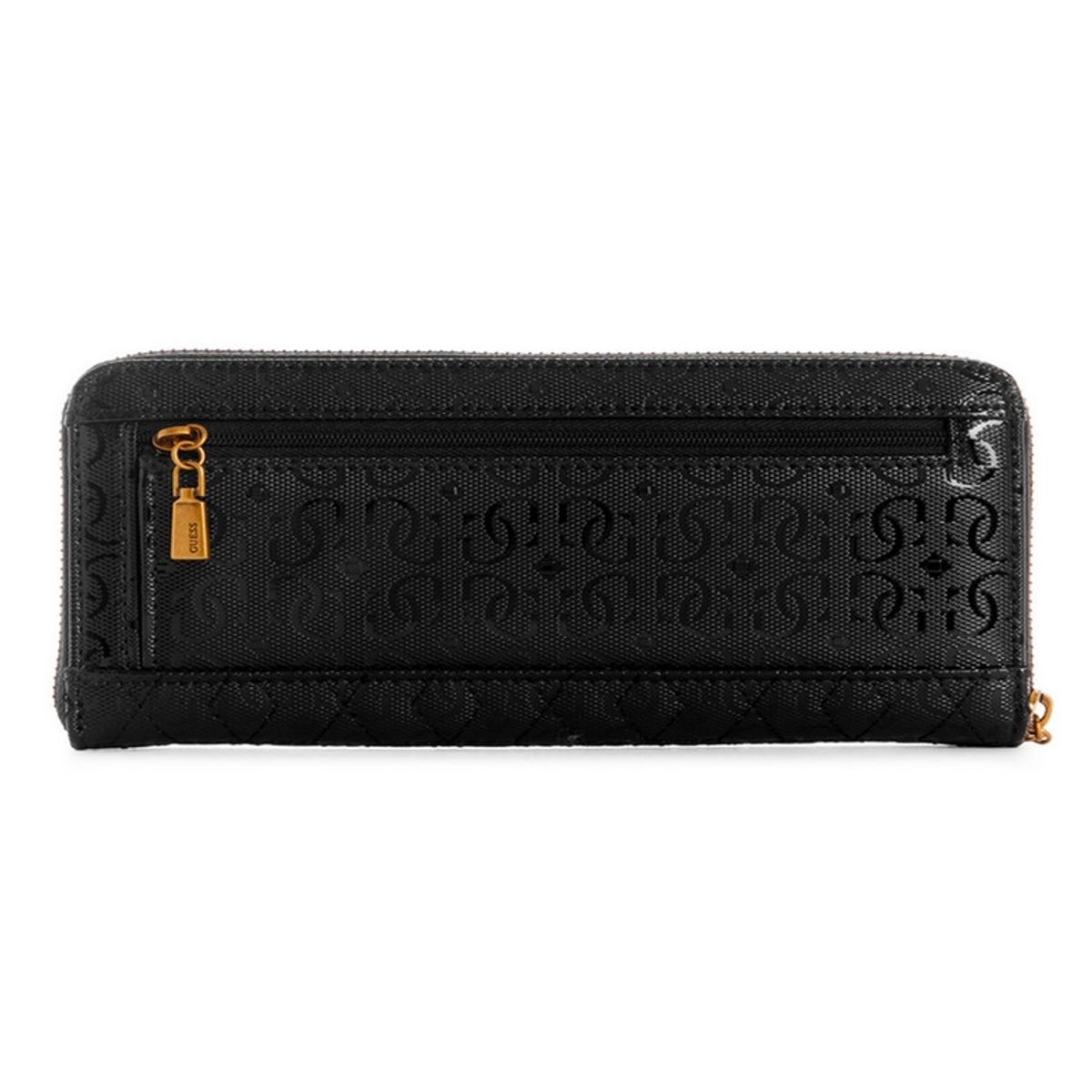 GUESS - Billetera Isidora Slg Large Zip Around Negro Guess