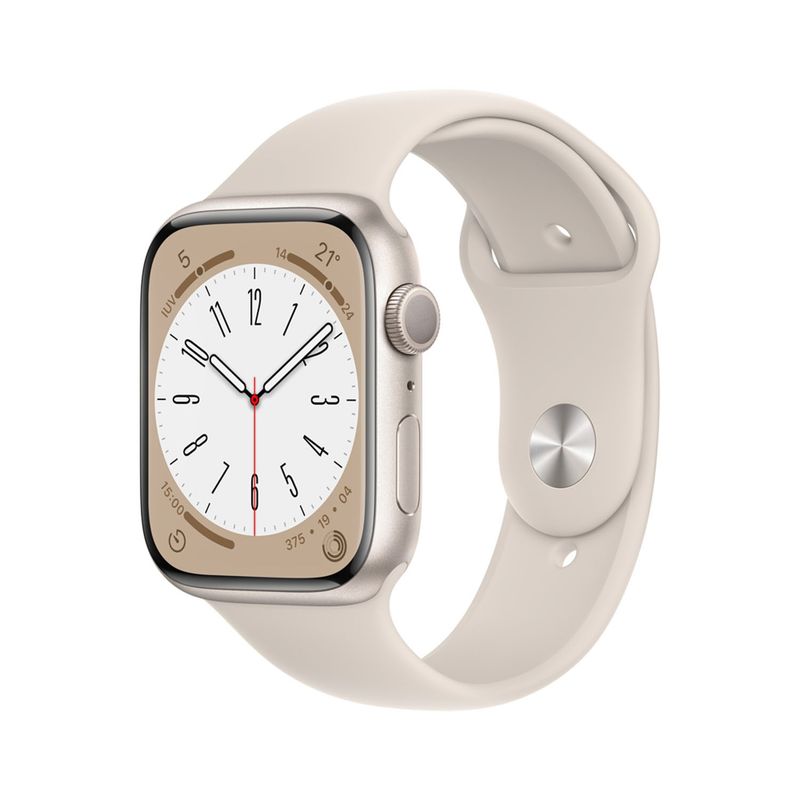 APPLE - Apple Watch Series 8 (45mm, GPS) - Caja de Aluminio
