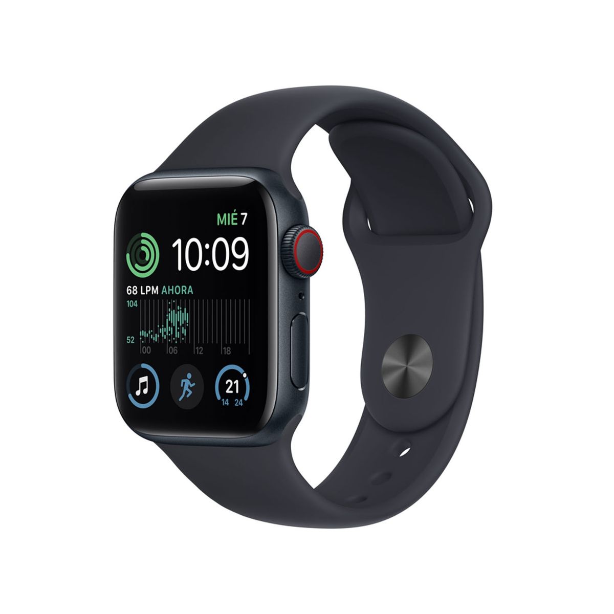 APPLE - Apple Watch SE (44mm, GPS+Celllular) - Aluminio Medianoche
