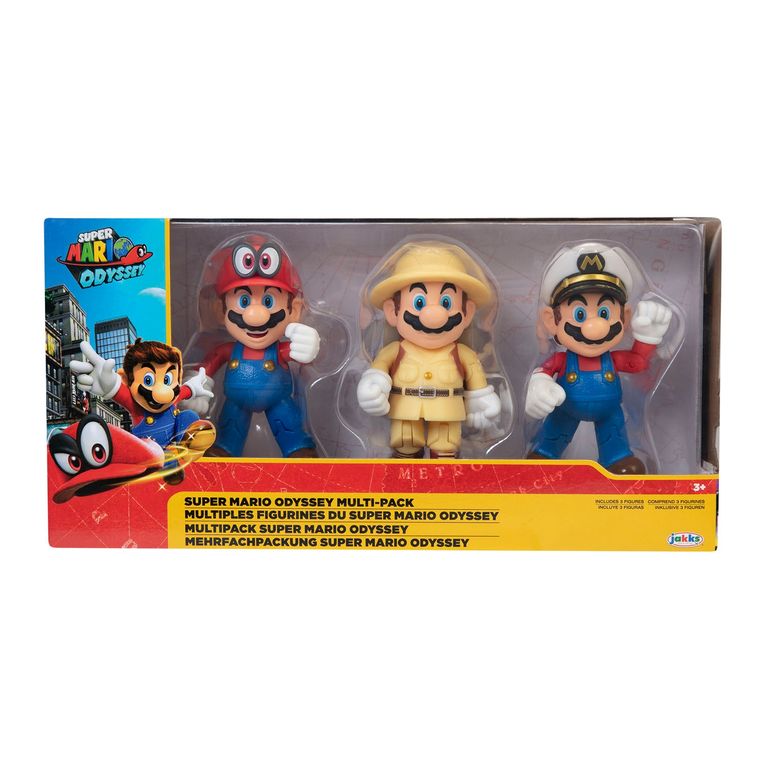NINTENDO Pack Figura Super Mario Odyssey X3 4