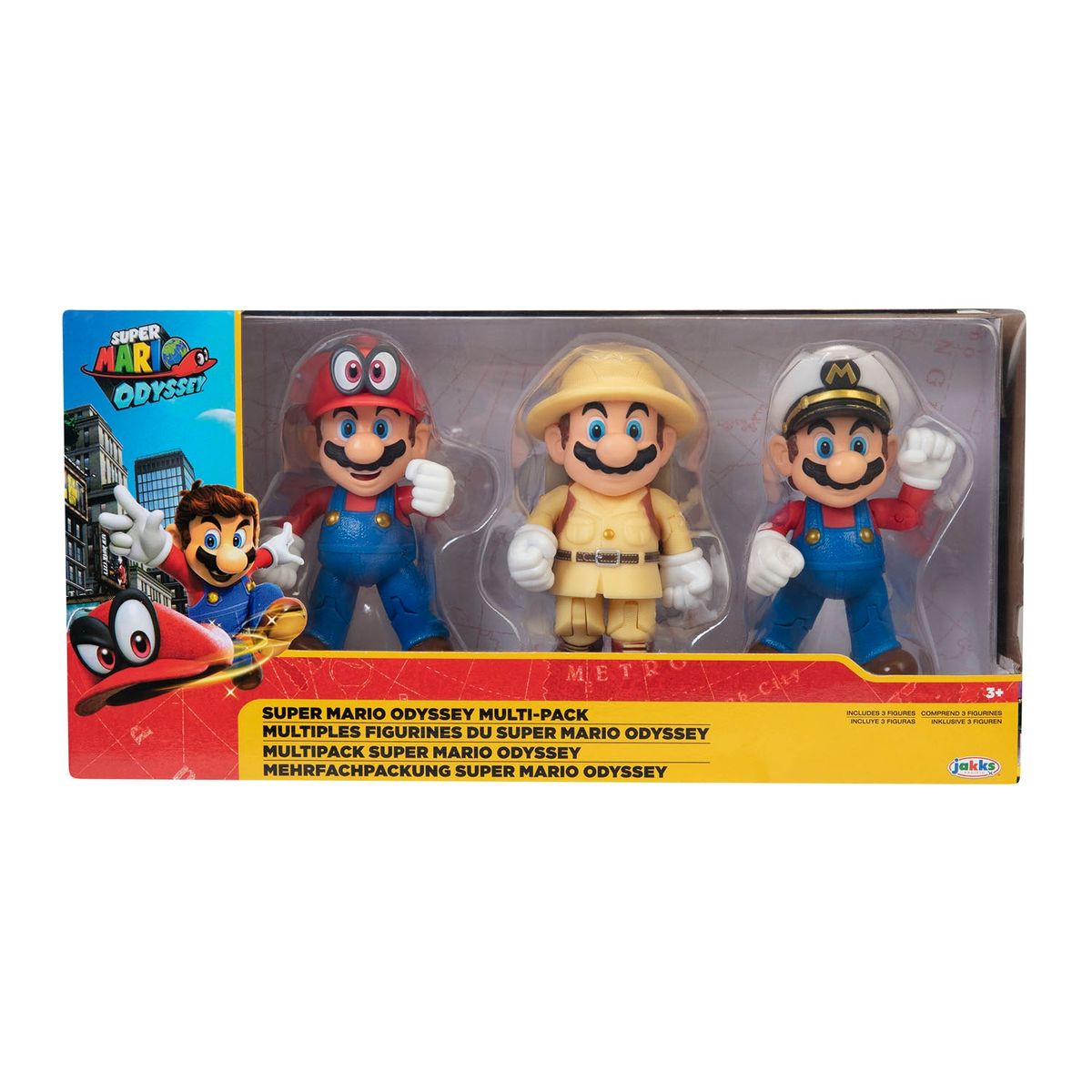 NINTENDO - Pack Figura Super Mario Odyssey X3 4 Nintendo