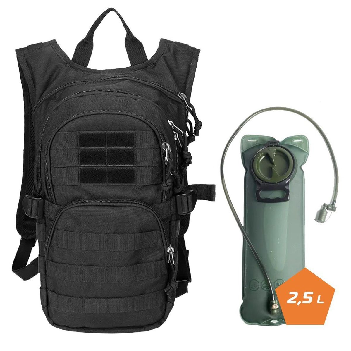 FITNICS - Mochila Hidratación Tactica Militar Quantico 15L