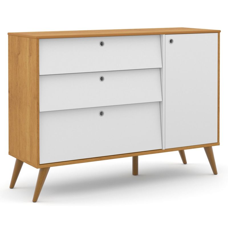 KIDSCOOL - Cómoda con Puerta Gold Miel/Blanco Kidscool