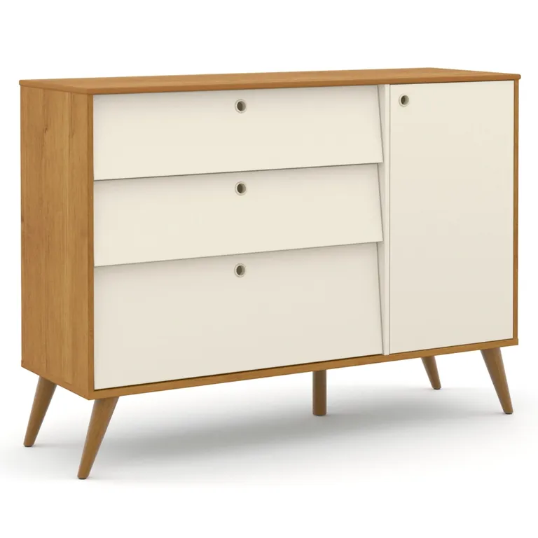 KIDSCOOL Cómoda Con Puerta Gold Beige/Eco Wood