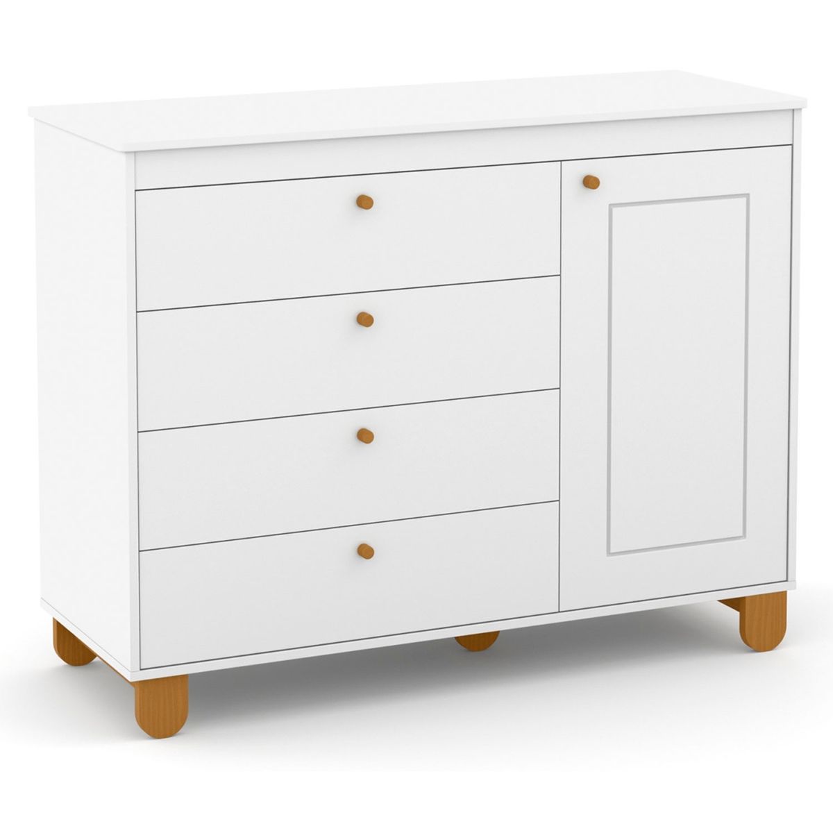 KIDSCOOL - Cómoda con Puerta Zupi Blanca Kidscool