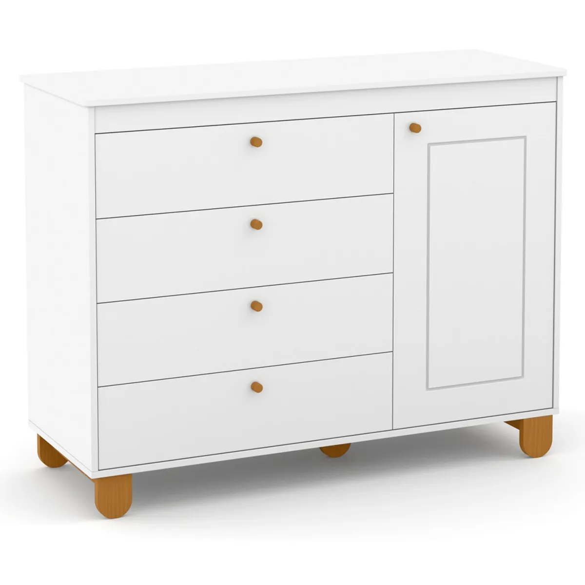 KIDSCOOL - Cómoda con Puerta Zupi Blanca Kidscool