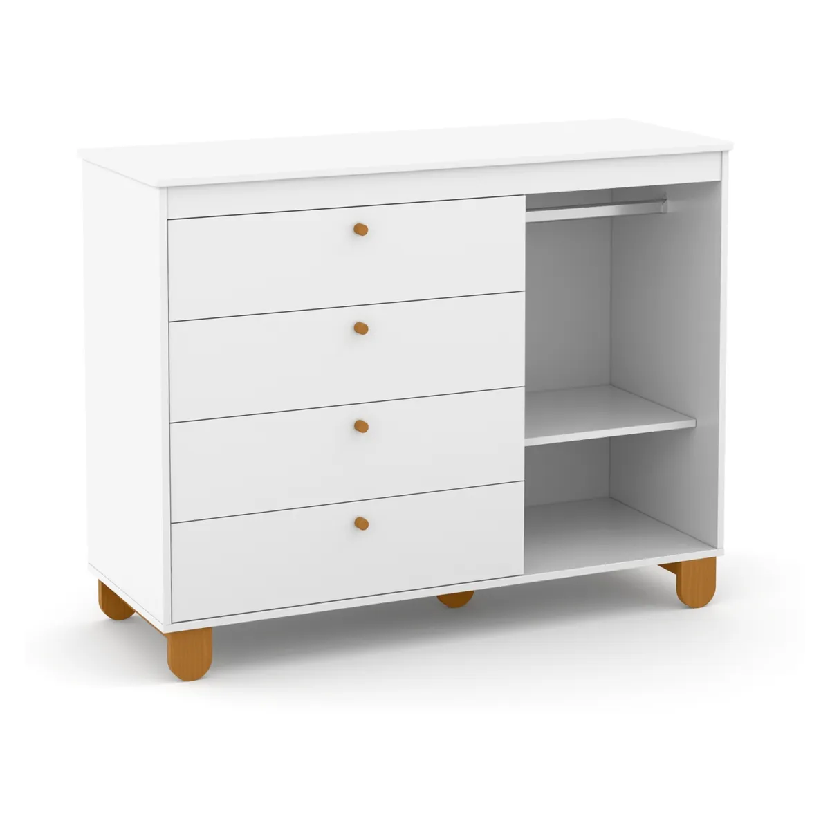 KIDSCOOL - Cómoda con Puerta Zupi Blanca Kidscool