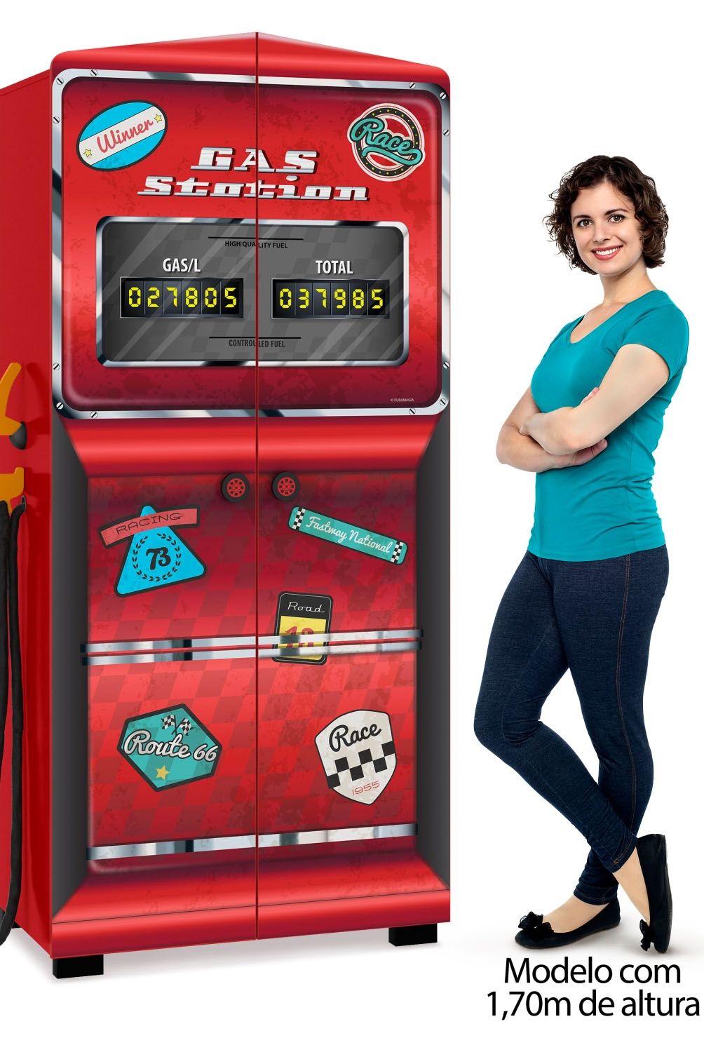 KIDSCOOL - Clóset Infantil Rojo Estación D Gas Kidscool